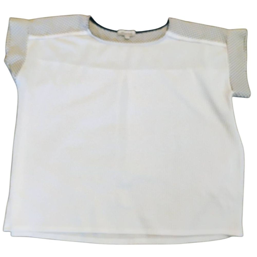 Set The Stage White Short Sleeve Tee with Relaxed Fit and Crew Neck